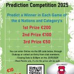 Killarney RFC's 6 Nations Prediction Competition 2025