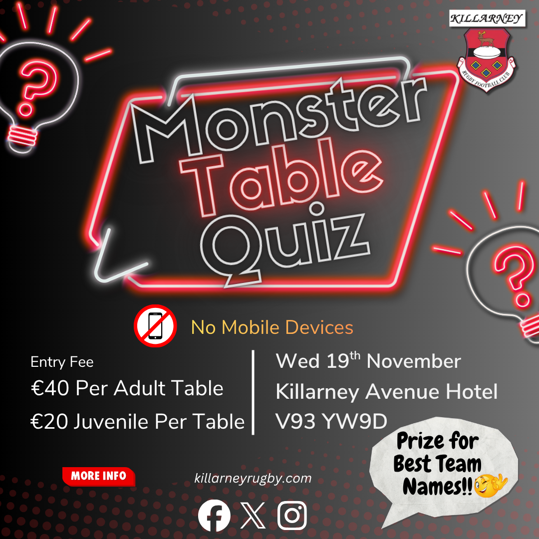 Monster Table Quiz 2025