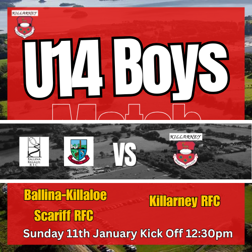 Ballina Killaloe Scariff v Killarney RFC