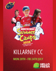 Munster Rugby Summer Camp at Killarney RFC!
