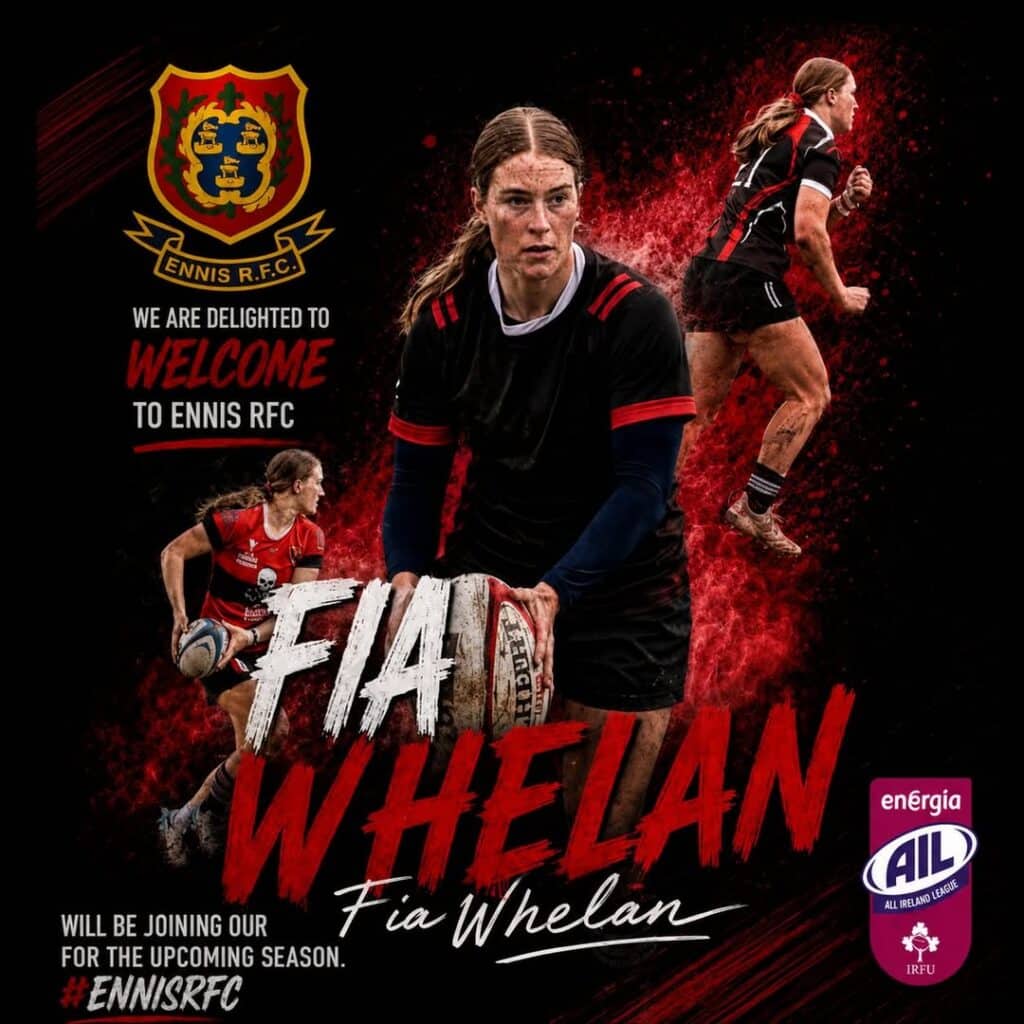 Fia Whelan the Best of Luck at Ennis RFC
