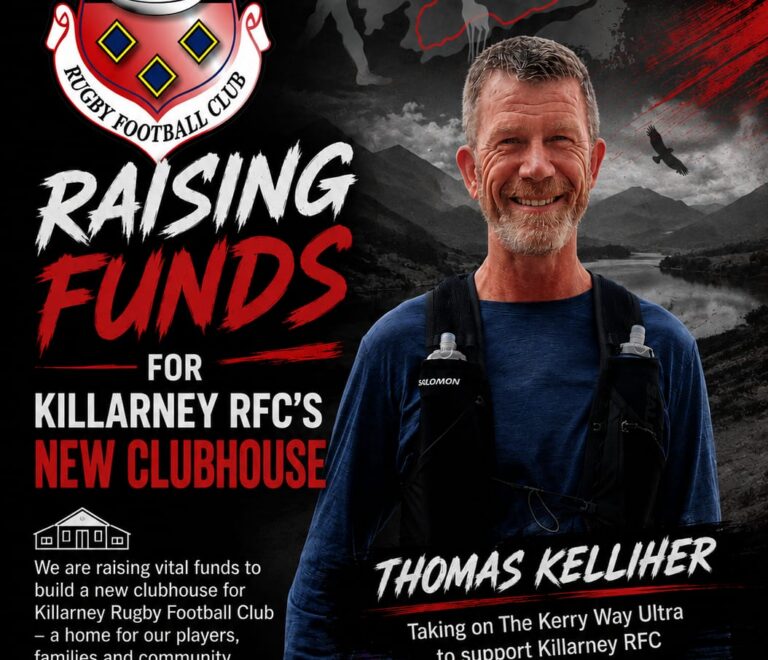 Thomas Kelliher Takes on Kerry Way Ultra for Killarney RFC