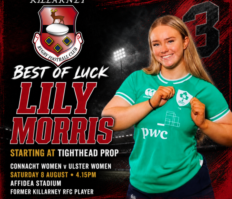 Best of Luck to Lily Morris in Connacht Women’s Team