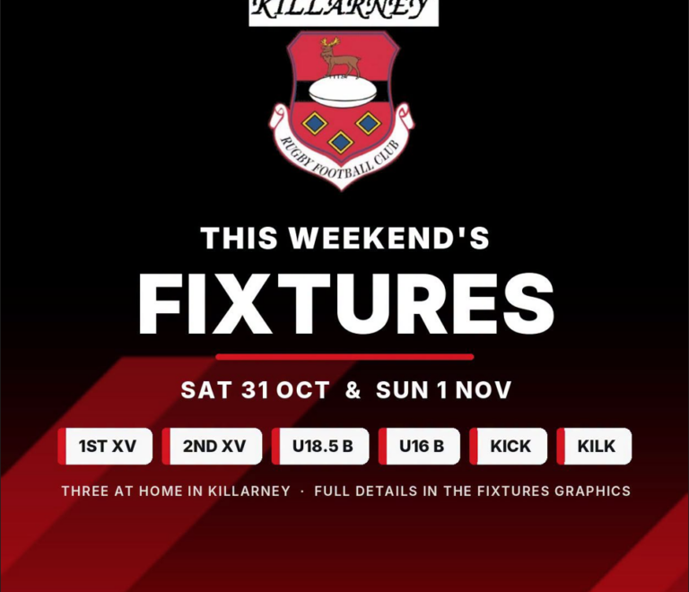 🏉 Weekend Fixtures: 31 October – 1 November 2026 🔴⚫